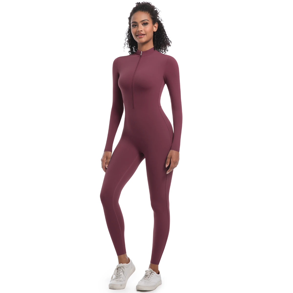 Women's Jumpsuit Women's Sports Shapewear Seamless Slim Fit Long Sleeve Sports Bodysuit Fitness Sports Bodysuit Yoga Suit
