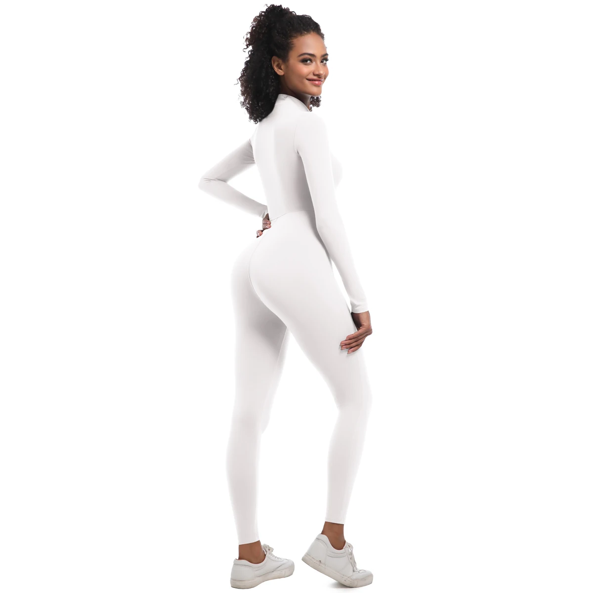 Women's Jumpsuit Women's Sports Shapewear Seamless Slim Fit Long Sleeve Sports Bodysuit Fitness Sports Bodysuit Yoga Suit