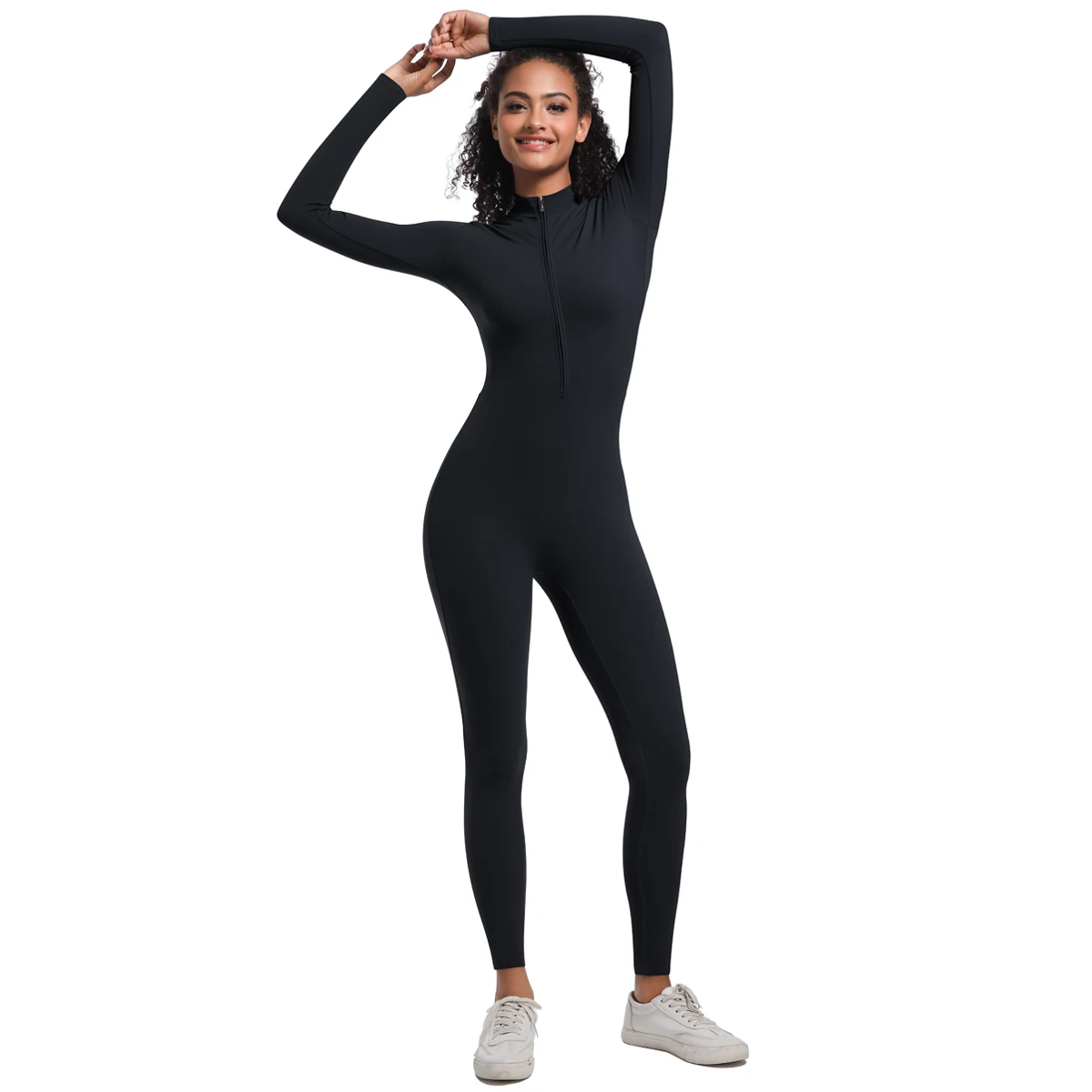 Women's Jumpsuit Women's Sports Shapewear Seamless Slim Fit Long Sleeve Sports Bodysuit Fitness Sports Bodysuit Yoga Suit
