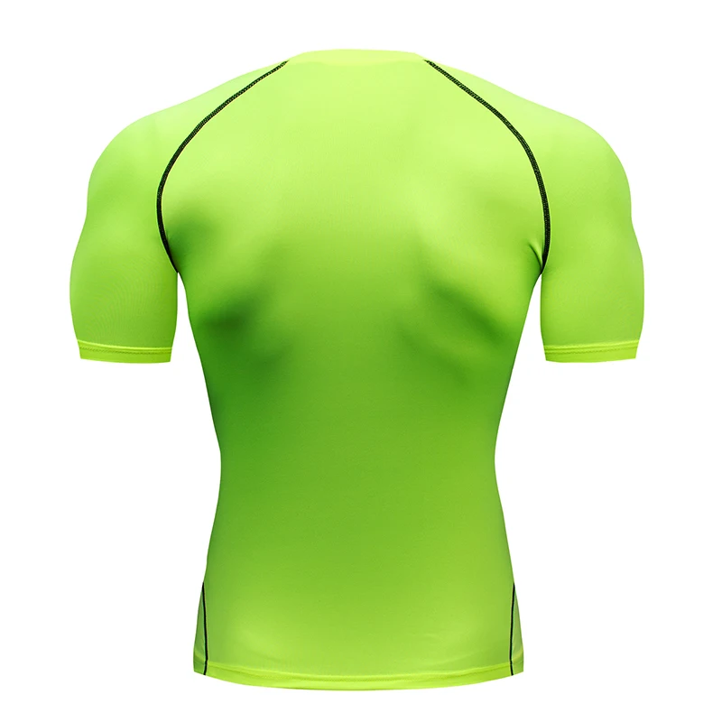 Fitness Clothes Men's Outdoor Sports Quick Drying Short Sleeved T-Shirt Training Pro Running Stretch Tight Fitting Clothes Yoga
