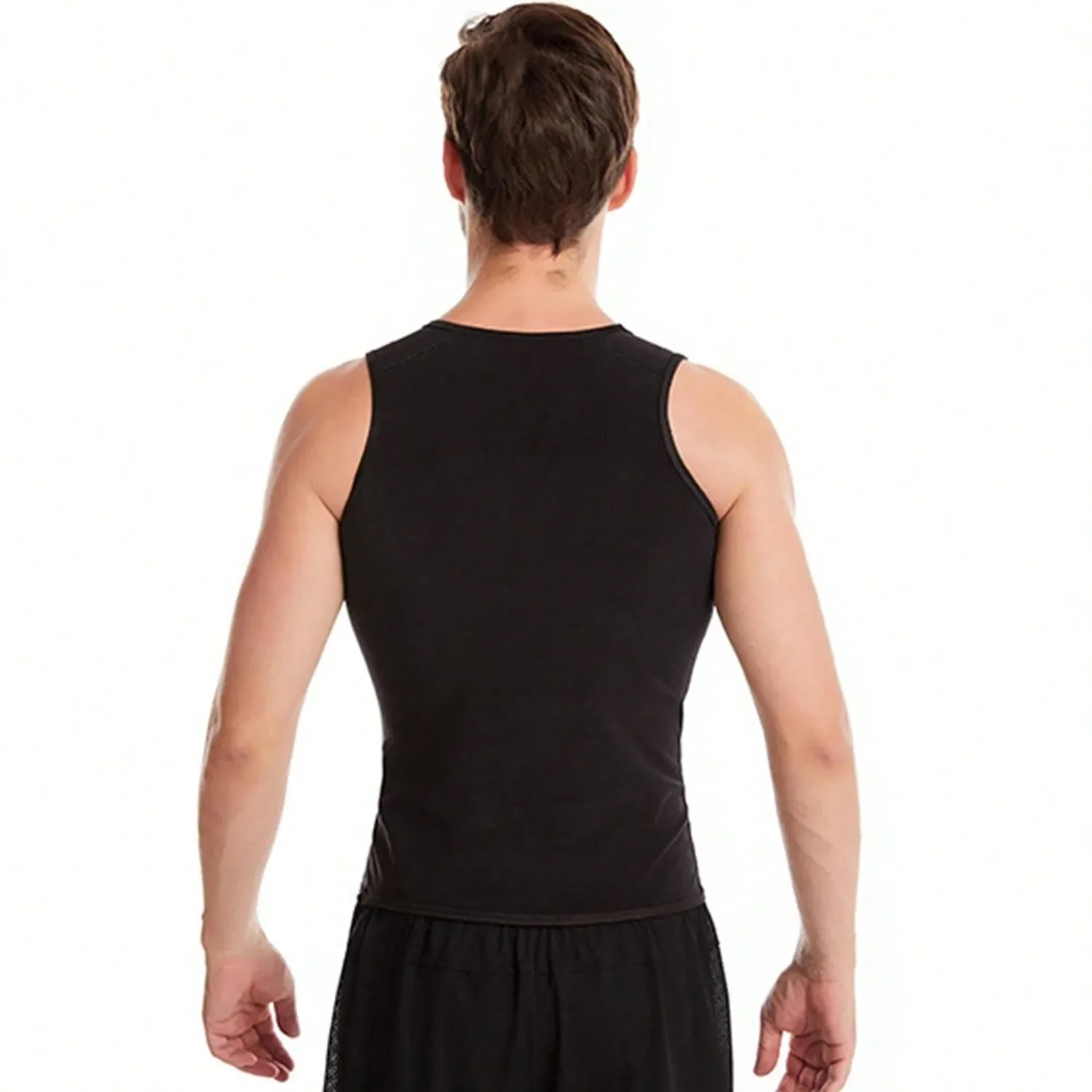 1PC Sauna Shirt for Men, Short Sleeve Sauna Sweat Body Shaper Mens Sauna Vest Gym Exercise Tank Top