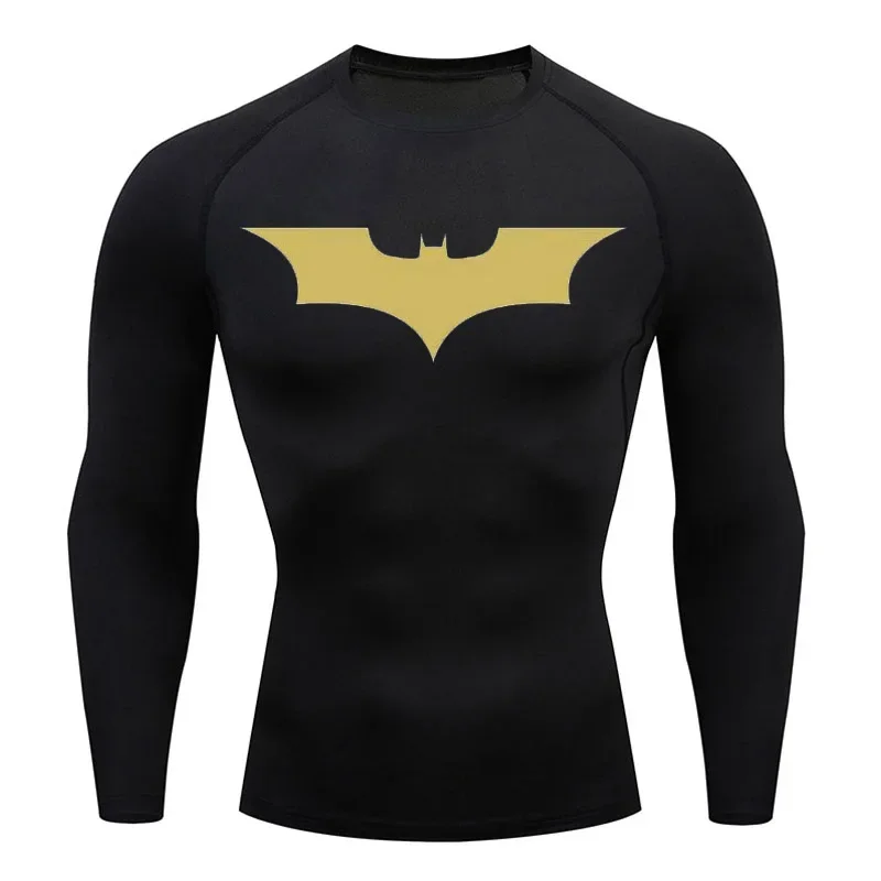 Mens T-shirt Long Sleeve Compression Shemd Sun Protection Second Layer Quick Dry Fitness MmaTop Sport Rashgarda Bodybuilding