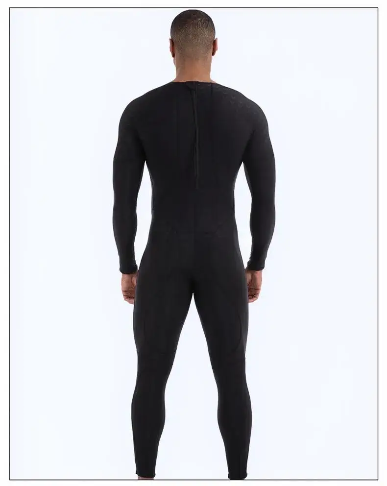 Men's Sharkskin Waterproof Bodysuit Long Sleeve Sun Protectio Wetsuits Diving Suit Black Jump Suit554
