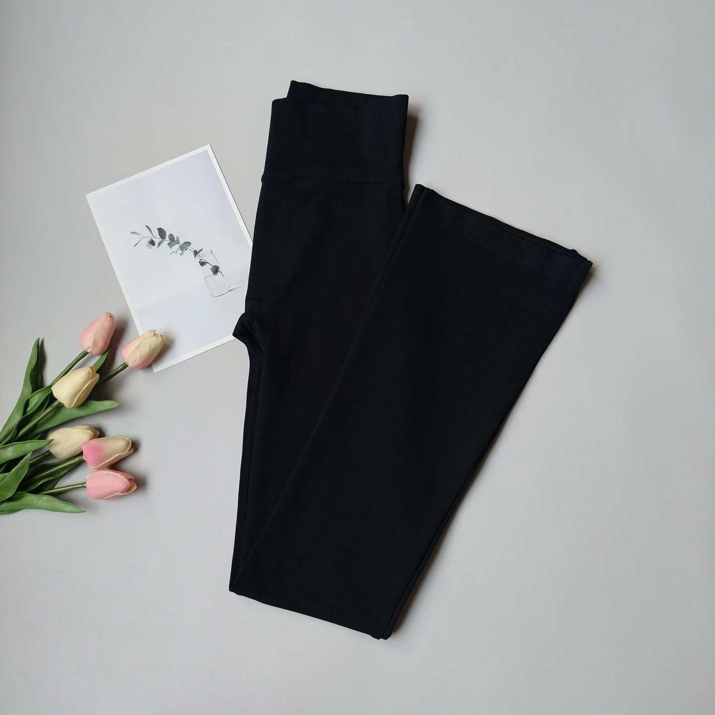 Seamless High-Waist Flare Yoga Leggings Pants Women's Bell-Bottom Fitness Trousers High-Elastic Gym Tight Sports Leggings