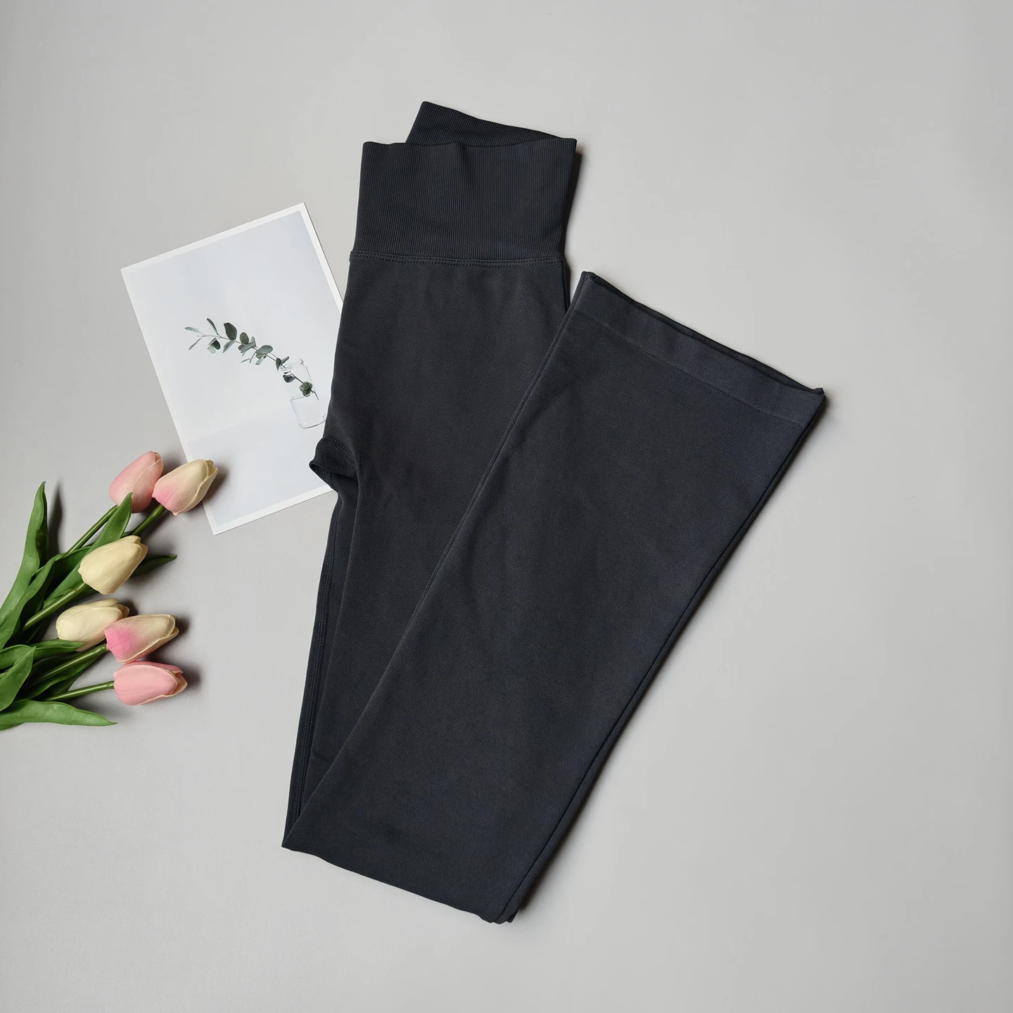 Seamless High-Waist Flare Yoga Leggings Pants Women's Bell-Bottom Fitness Trousers High-Elastic Gym Tight Sports Leggings