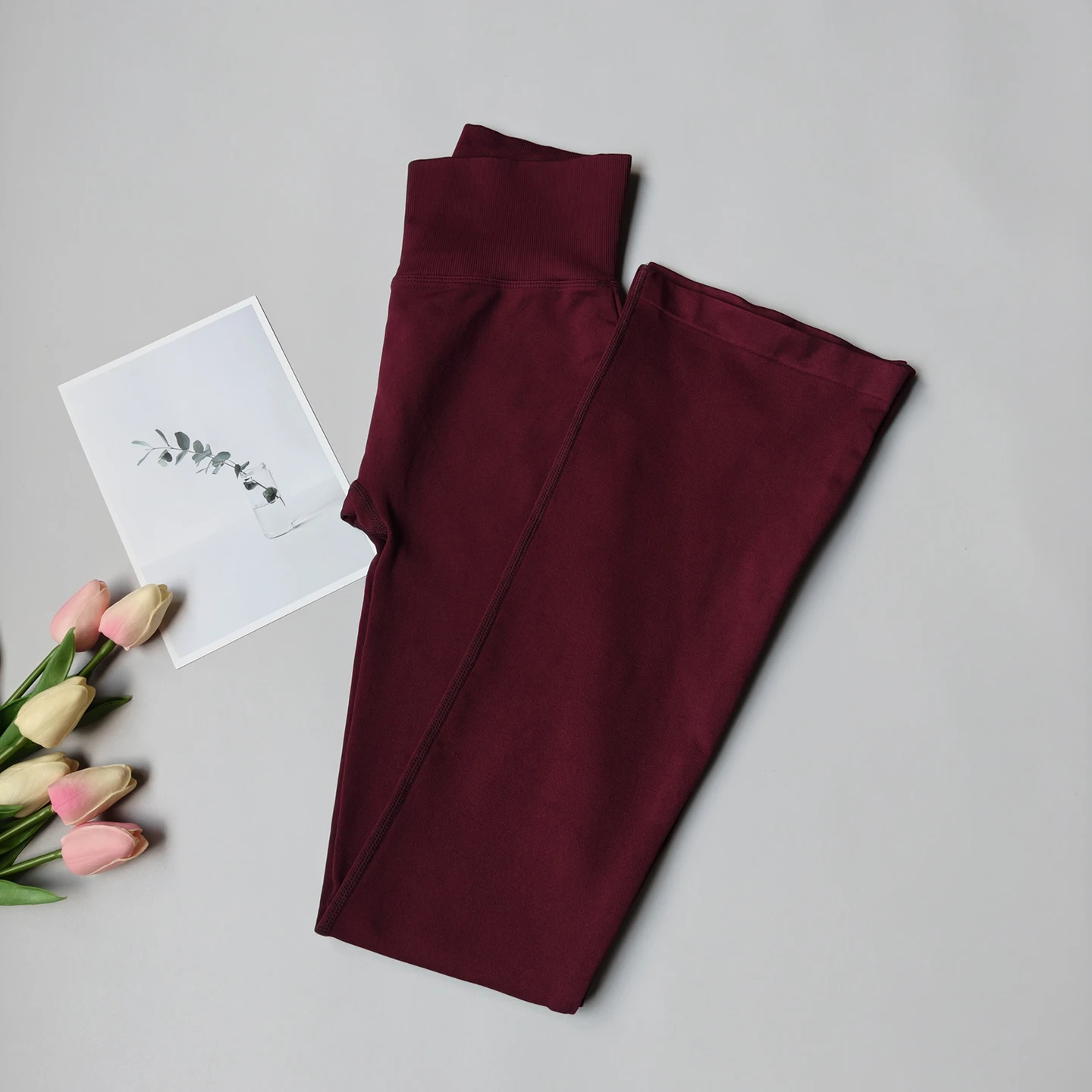 Seamless High-Waist Flare Yoga Leggings Pants Women's Bell-Bottom Fitness Trousers High-Elastic Gym Tight Sports Leggings