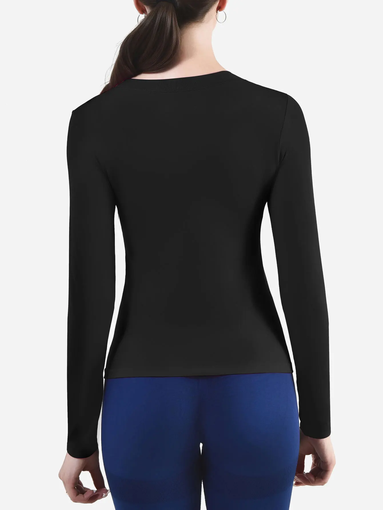 CZGUKE Women's Long Sleeve Fitness T-shirt Yoga Shirt Soft Sports Fitness Four Seasons Breathable Running Sports Slimming Top