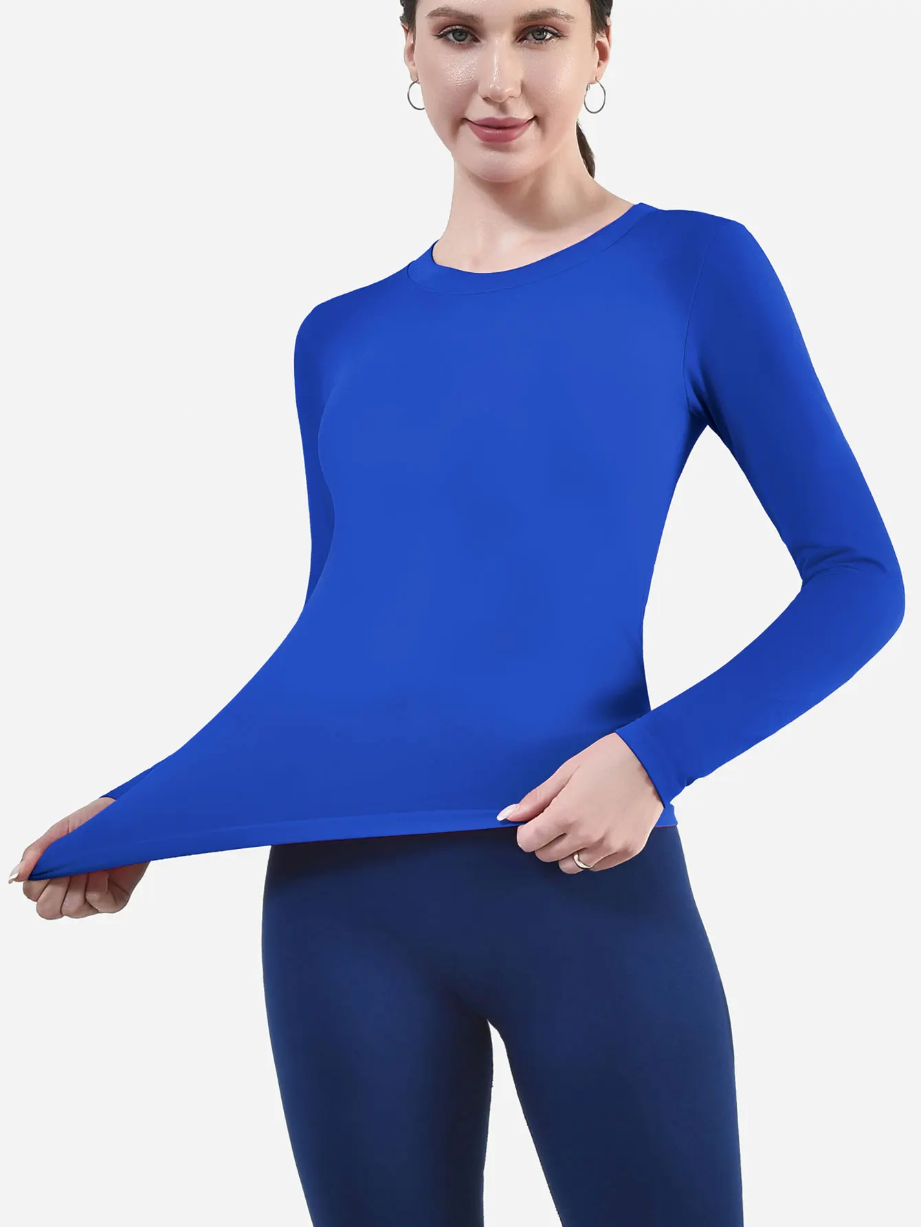CZGUKE Women's Long Sleeve Fitness T-shirt Yoga Shirt Soft Sports Fitness Four Seasons Breathable Running Sports Slimming Top