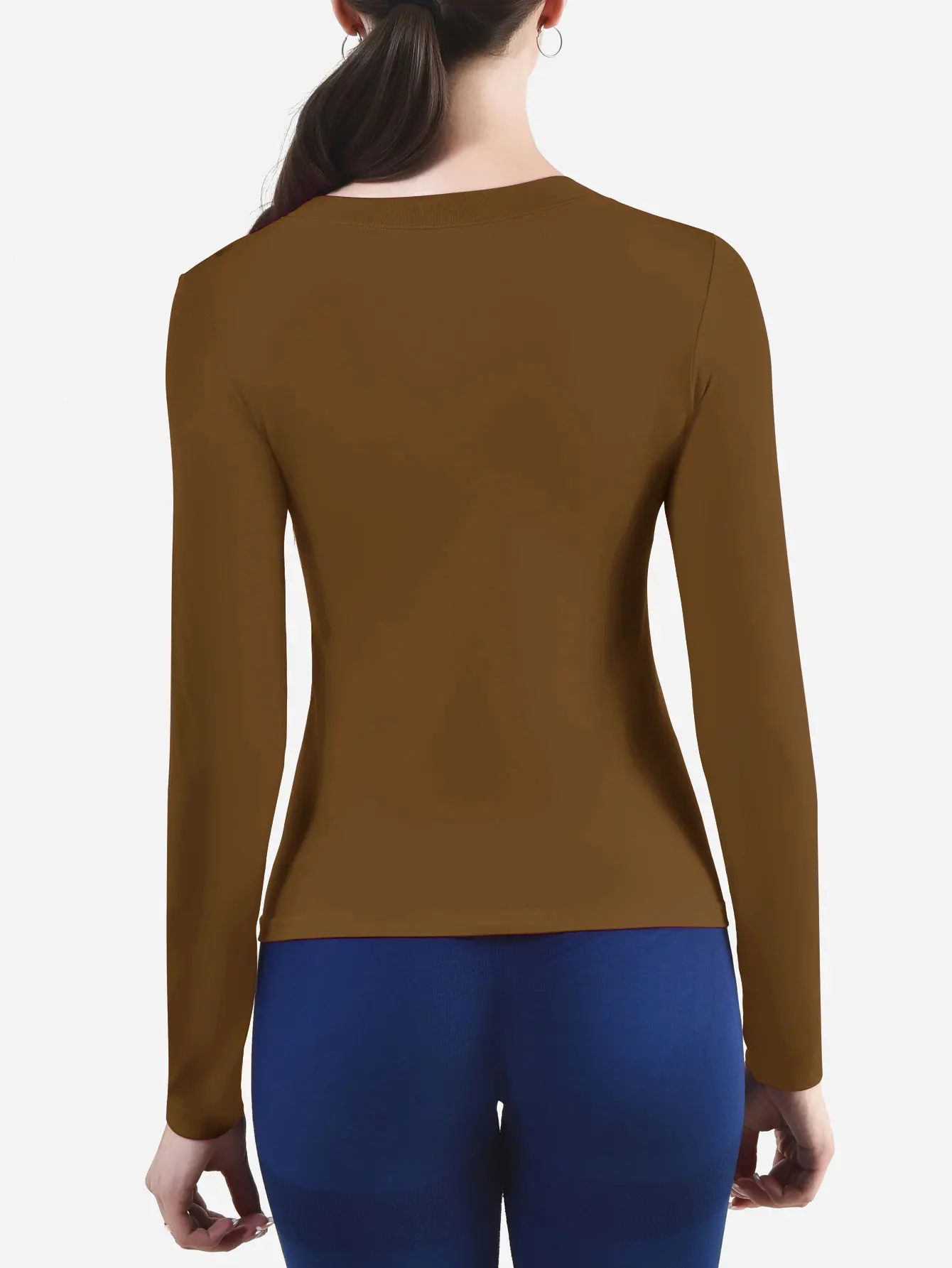 CZGUKE Women's Long Sleeve Fitness T-shirt Yoga Shirt Soft Sports Fitness Four Seasons Breathable Running Sports Slimming Top