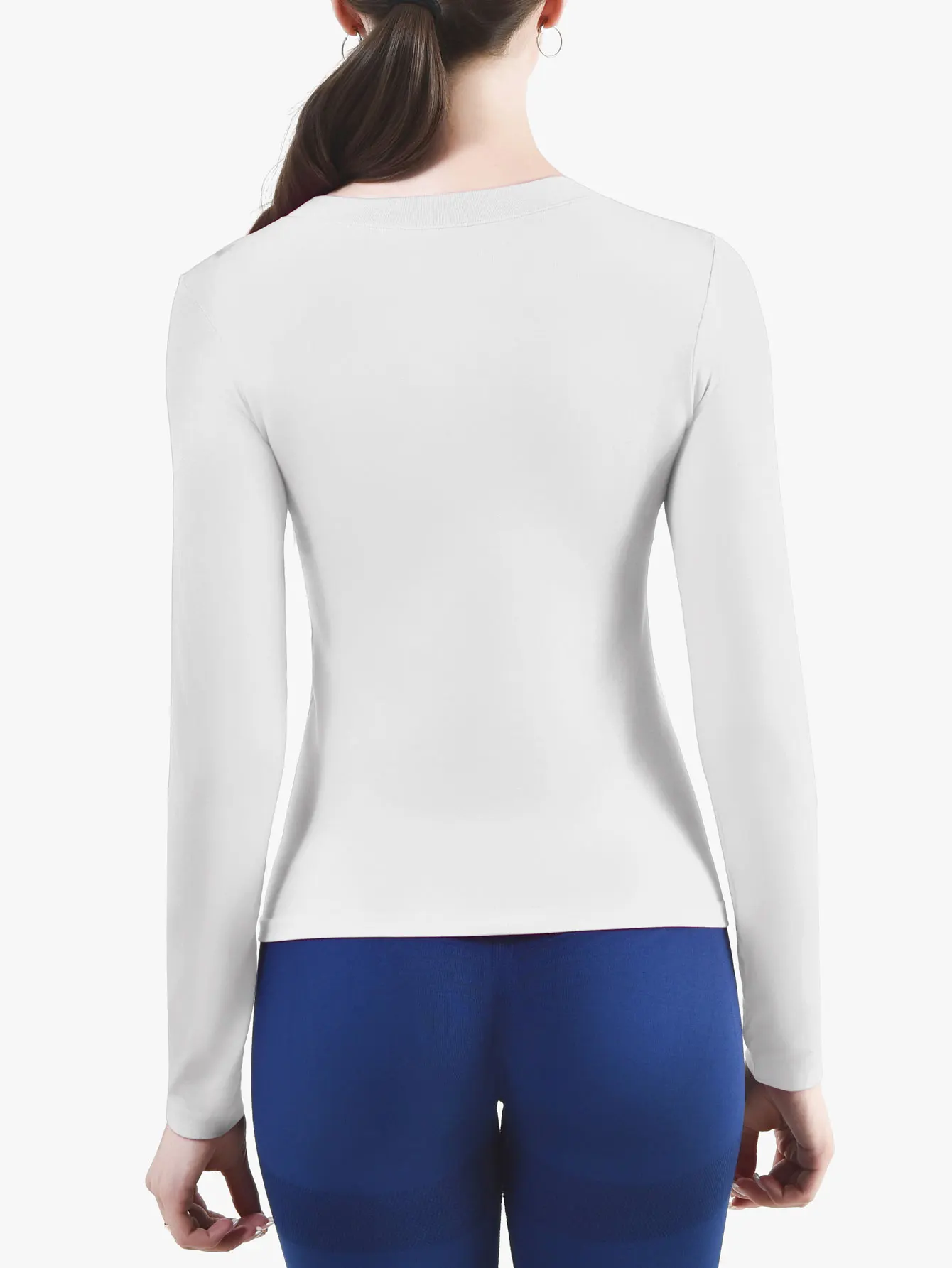 CZGUKE Women's Long Sleeve Fitness T-shirt Yoga Shirt Soft Sports Fitness Four Seasons Breathable Running Sports Slimming Top