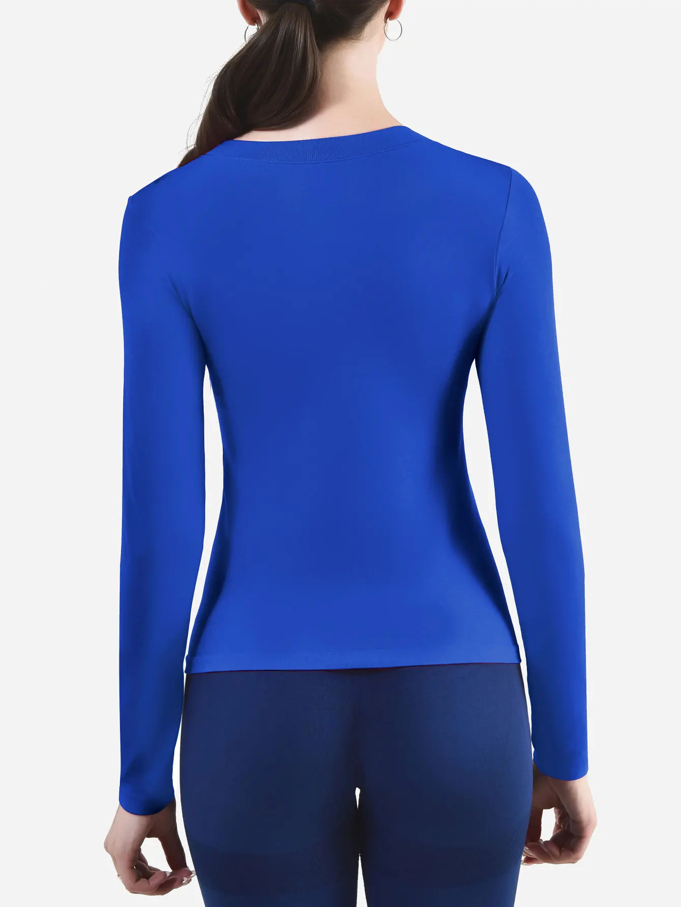 CZGUKE Women's Long Sleeve Fitness T-shirt Yoga Shirt Soft Sports Fitness Four Seasons Breathable Running Sports Slimming Top