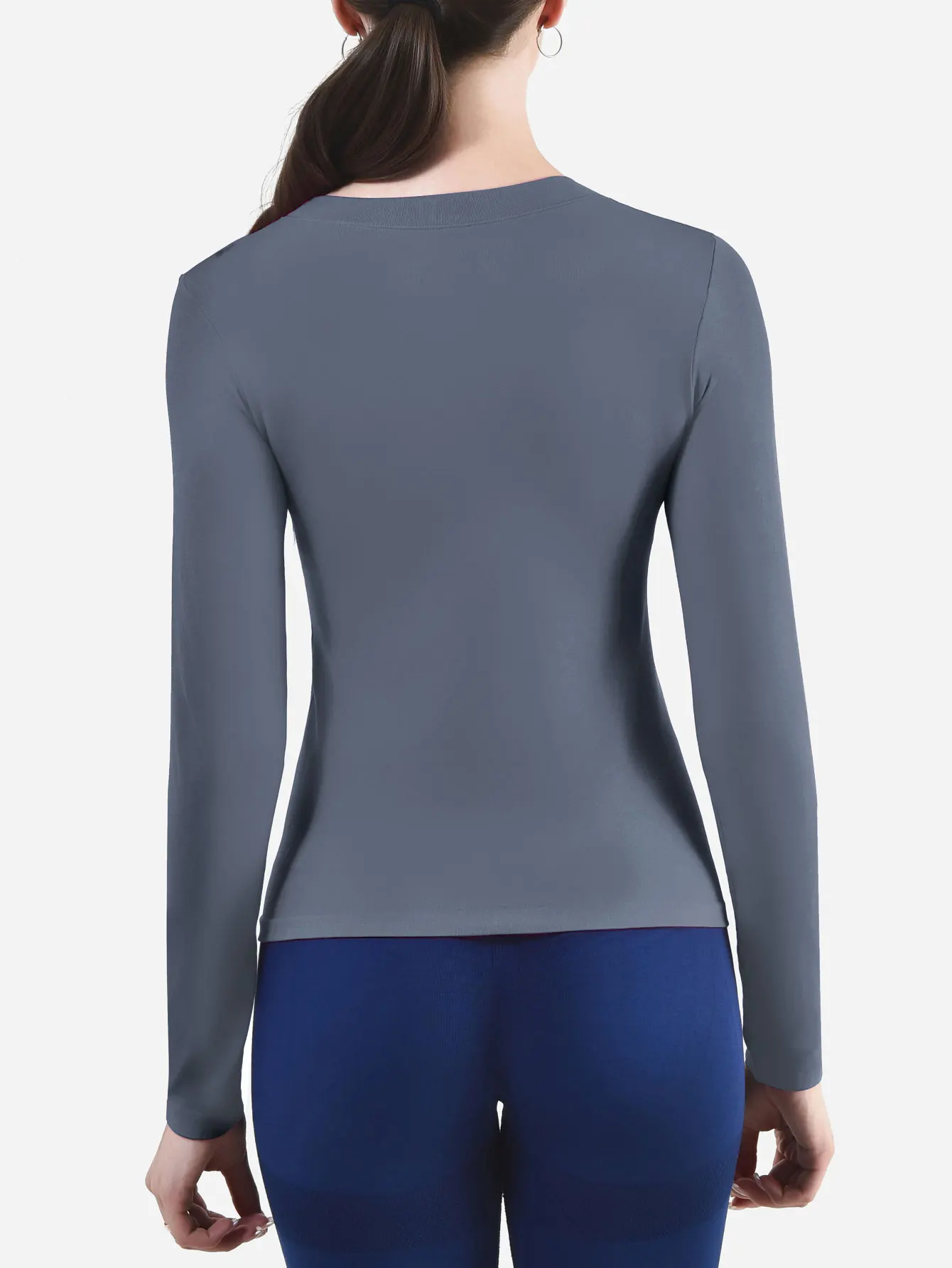 CZGUKE Women's Long Sleeve Fitness T-shirt Yoga Shirt Soft Sports Fitness Four Seasons Breathable Running Sports Slimming Top