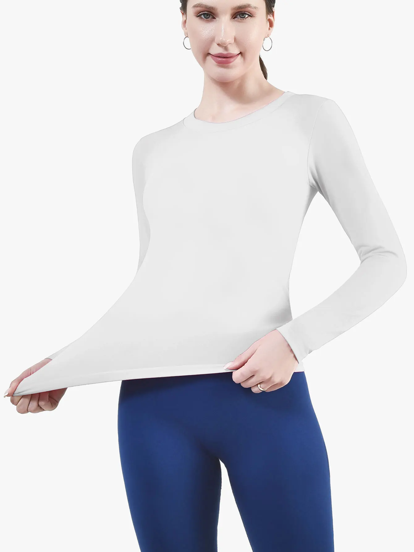 CZGUKE Women's Long Sleeve Fitness T-shirt Yoga Shirt Soft Sports Fitness Four Seasons Breathable Running Sports Slimming Top