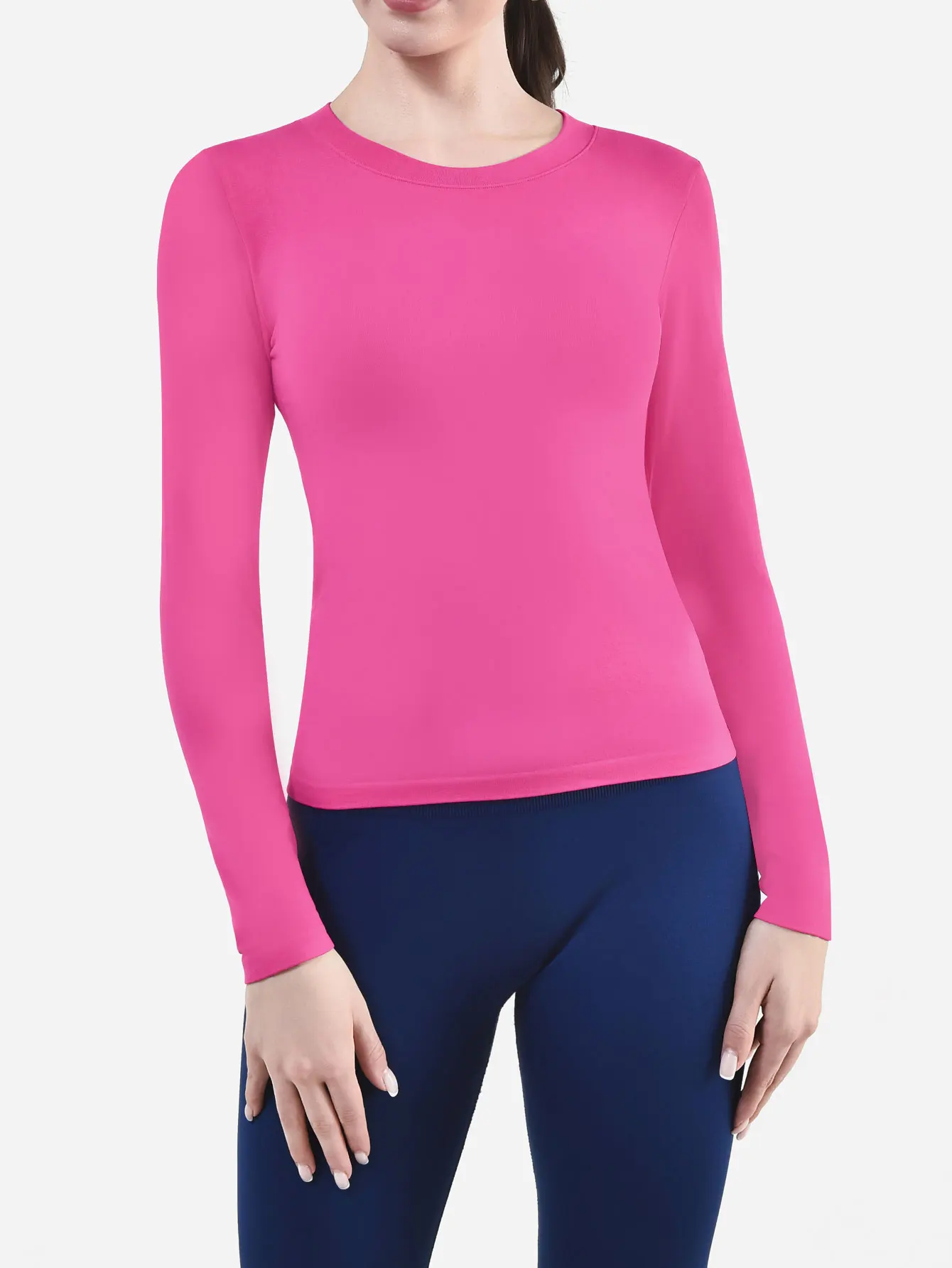 CZGUKE Women's Long Sleeve Fitness T-shirt Yoga Shirt Soft Sports Fitness Four Seasons Breathable Running Sports Slimming Top