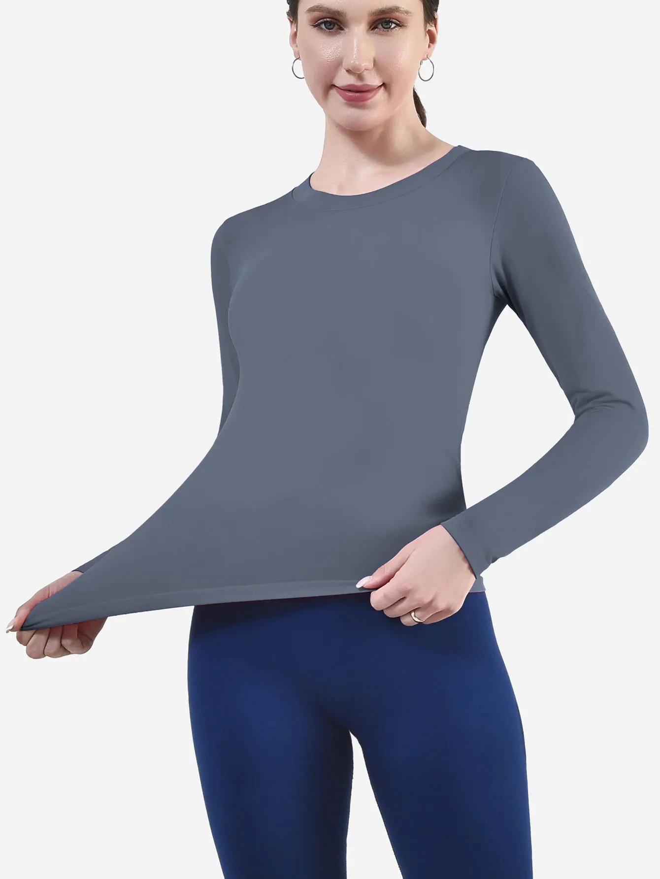 CZGUKE Women's Long Sleeve Fitness T-shirt Yoga Shirt Soft Sports Fitness Four Seasons Breathable Running Sports Slimming Top