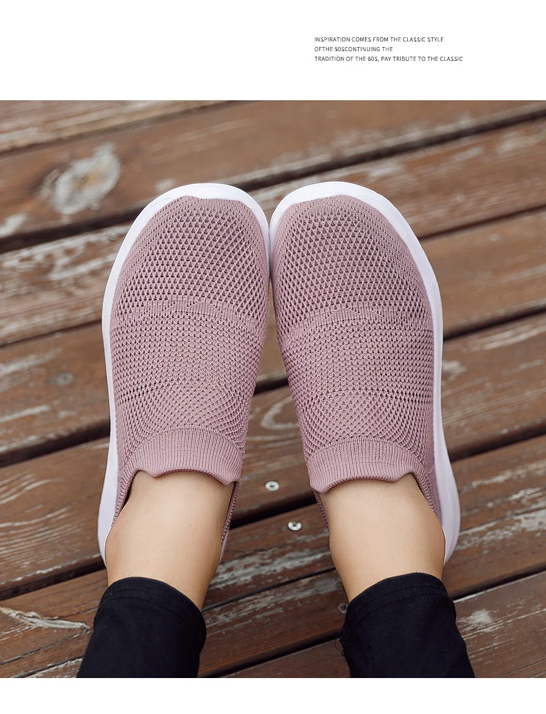 Men Shoes Sneakers Breathable Mesh Slip on Running Shoes Outdoor Non-Slip Couple Jogging Training Hiking Sports Shoes