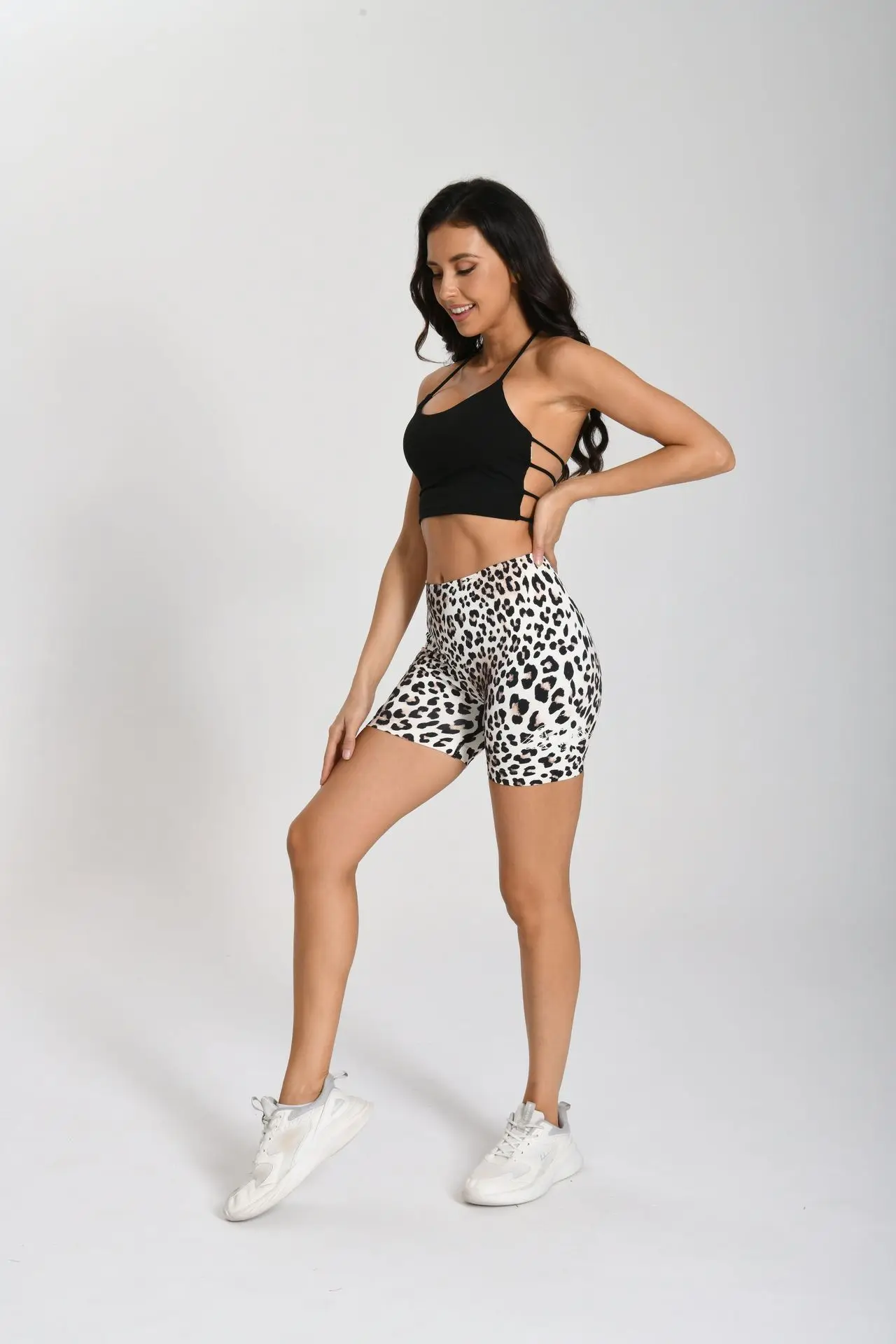 Women's High-Waisted 3D Printed Yoga Shorts - Dopamine Colors, Butt-Lifting, Non-See-Through for Yoga