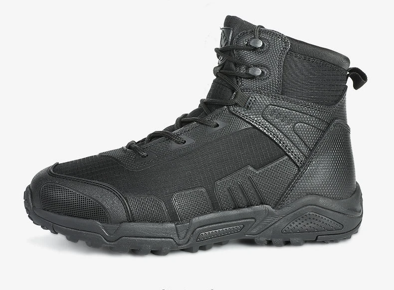 Military Tactical Combat Boots Men Autumn Winter Fleece Work Training Shoes Outdoor Ultralight Waterproof Desert Hiking Boots