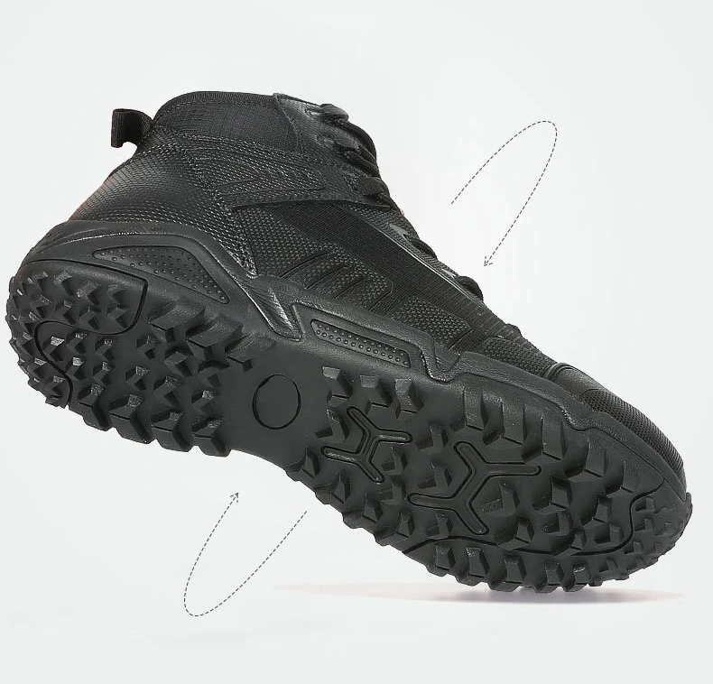 Military Tactical Combat Boots Men Autumn Winter Fleece Work Training Shoes Outdoor Ultralight Waterproof Desert Hiking Boots