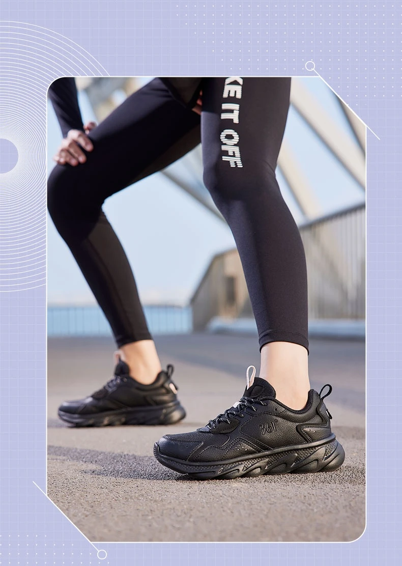 361 Degrees Women's Running Sports Shoes Shock Absorption Rebound All-match Fashion Comfortable Sneakers Male 682232237