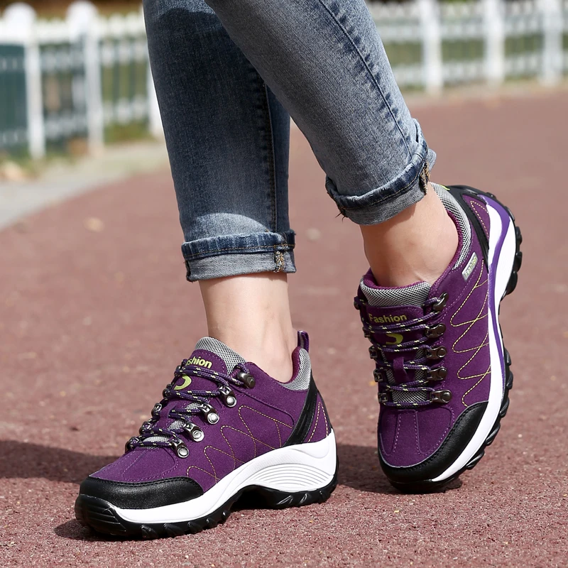 2025 Summer Women Casual Platform Shoes Outdoor Thick Sole Walking Shoes Women Casual Sports Shoes Anti Slip Camping Shoes
