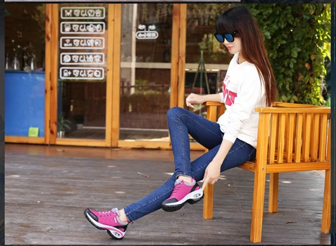2025 Summer Women Casual Platform Shoes Outdoor Thick Sole Walking Shoes Women Casual Sports Shoes Anti Slip Camping Shoes