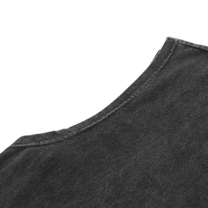 Vintage Acid Wash Cotton Tank Tops for Men Women Gym Workout Bodybuilding Sports Vest Summer Casual Sleeveless Tees Tops