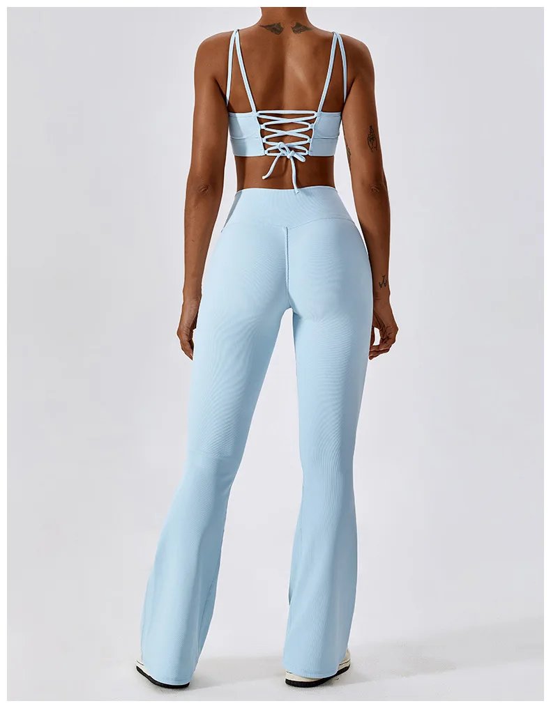 Flare Leggings Yoga Pants Women High Waist Wide Leg Pants Women Gym Workout Fitness Sports Flared Pant Latin Dance Trousers