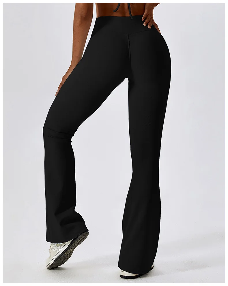 Flare Leggings Yoga Pants Women High Waist Wide Leg Pants Women Gym Workout Fitness Sports Flared Pant Latin Dance Trousers