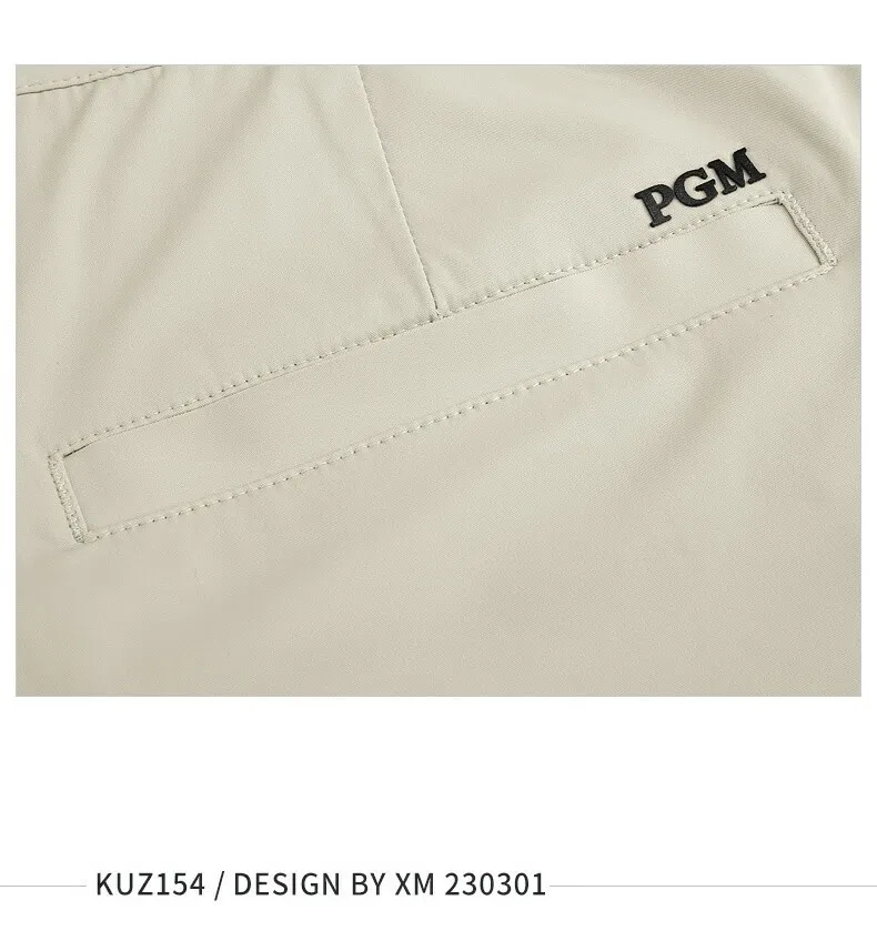 PGM Men's Golf Pants Elastic Comfortable Sports Pant with Perforations Golf Wear for Men KUZ154