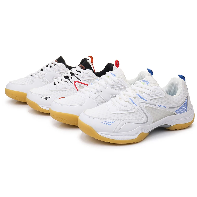 Breathable Mens Womens Badminton Shoes Lightweight Professional Training Sneakers Couple Anti Slip Volleyball Tennis Sport Shoes