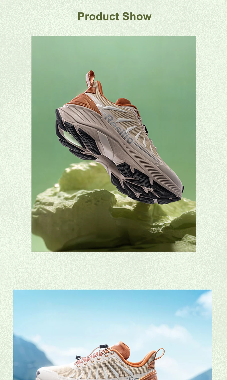 ONEMIX Trail Running Shoes Non-Slip Lightweight Sport Shoes Breathable Durable Hiking Male Athletic Anti-Slippery Men's Sneakers