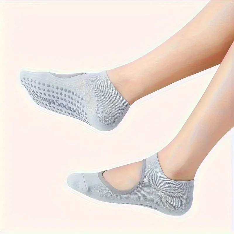 Professional Women Yoga Socks for Gym Indoor Sports and Fitness Breathable Silicone Anti-slip Ballet Pilates Dance Sports Socks