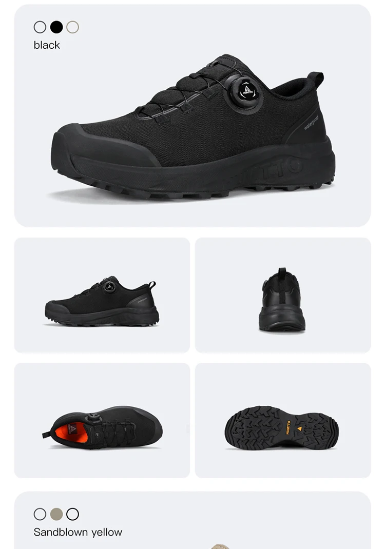 HUMTTO Leather Hiking Shoes 2024 Winter Camping Men's Sports Shoes Breathable Trekking Boots Man Outdoor Safety Sneakers for Men