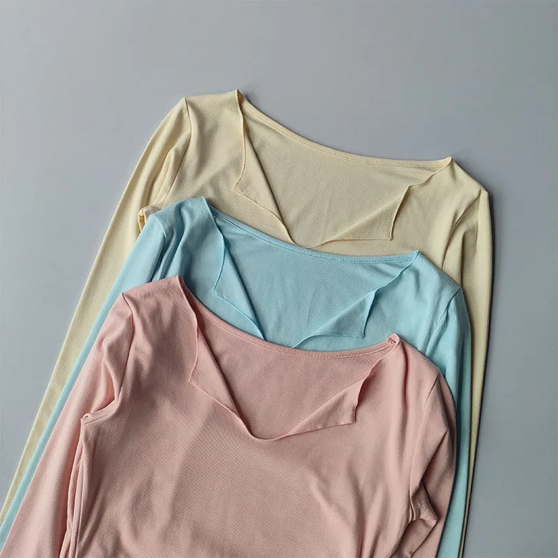 Sports Top Women's Autumn Slim Fit Small V-neck Quick Drying Yoga Clothes Running Fitness Pilates Long Sleeves Outwear T Shirts