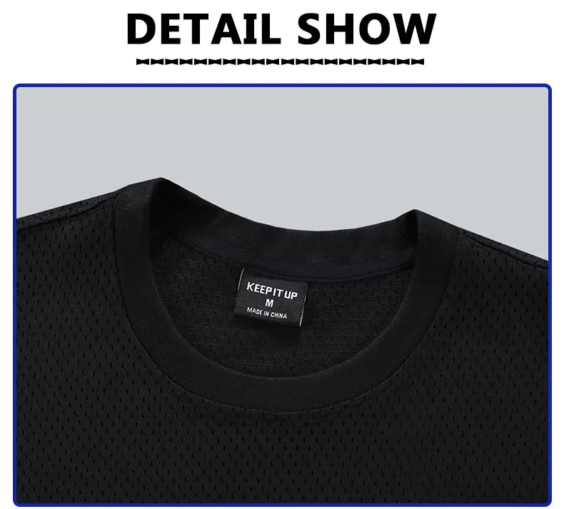 Men Gym Muscle Shirt Running Workout Loose Short Sleeve Tennis Football Training Shirt Quick Dry T-Shirt Casual Crew Neck Tees