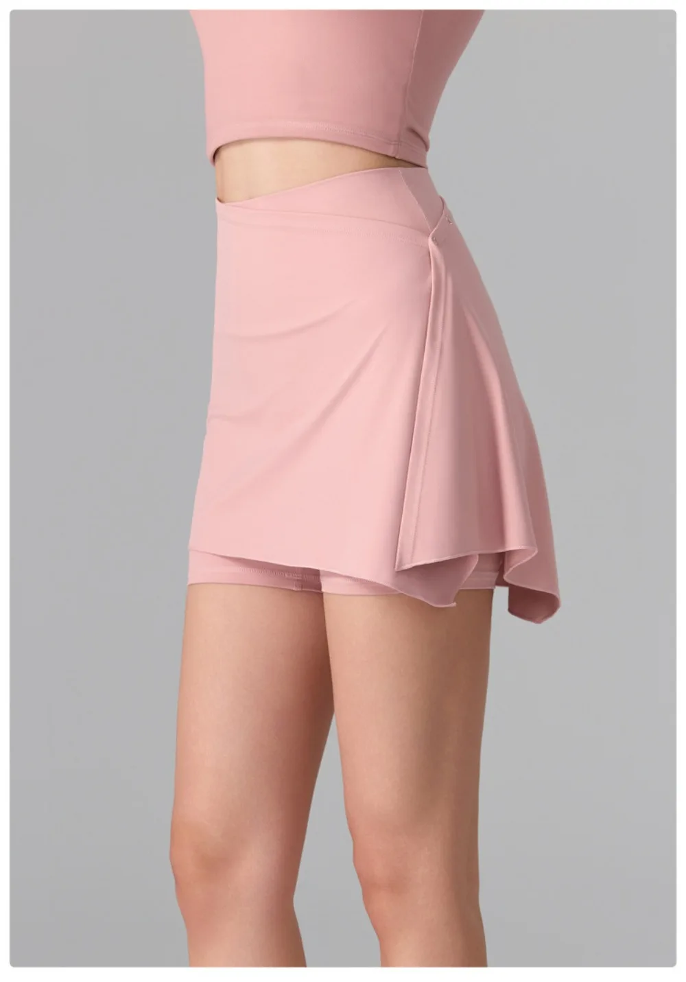 Women's 2-in-1 Anti-Sheer Sports Skort – Running Workout Tennis Badminton Pilates Yoga Shorts Skirt for Spring Summer Activewear