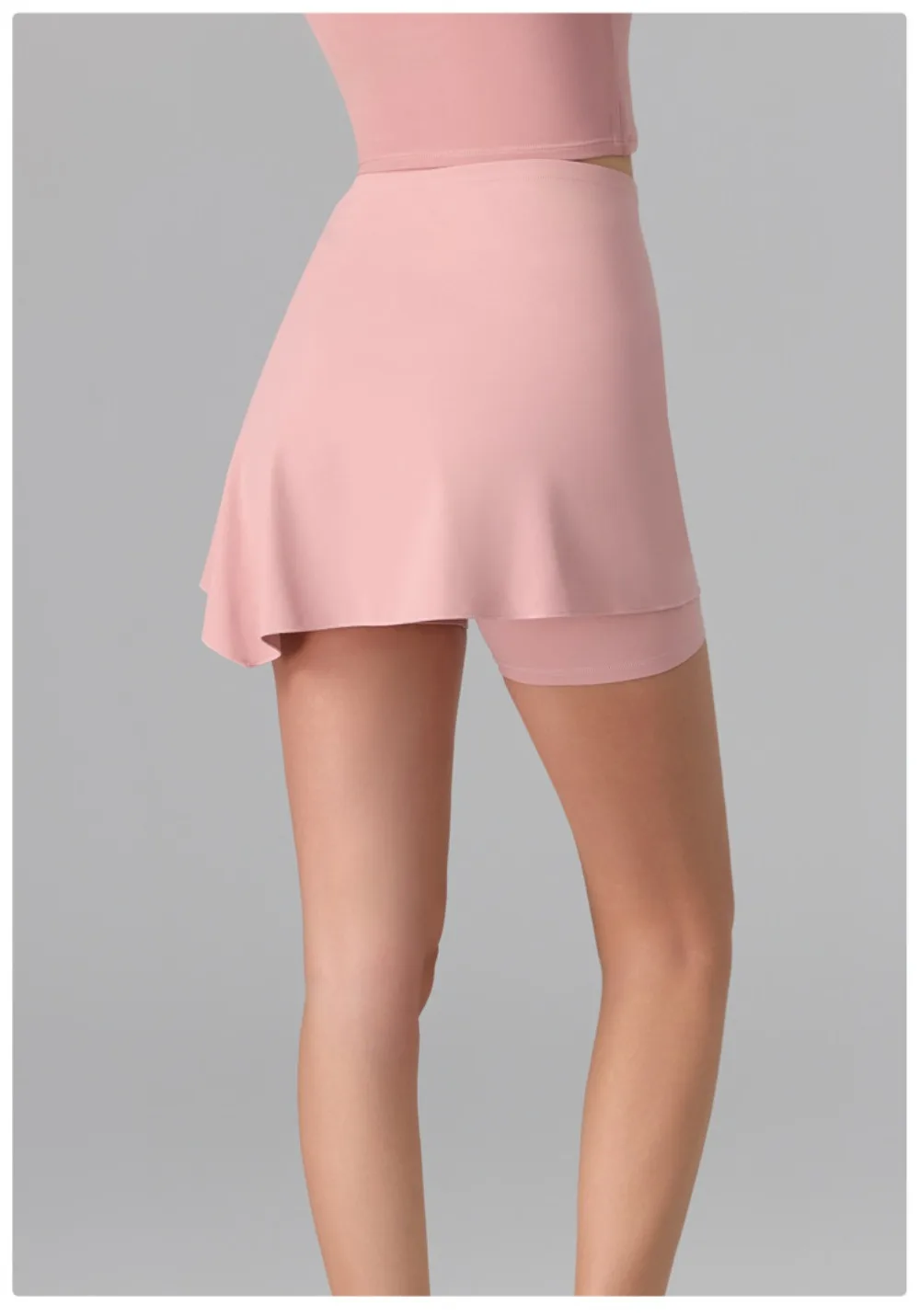 Women's 2-in-1 Anti-Sheer Sports Skort – Running Workout Tennis Badminton Pilates Yoga Shorts Skirt for Spring Summer Activewear