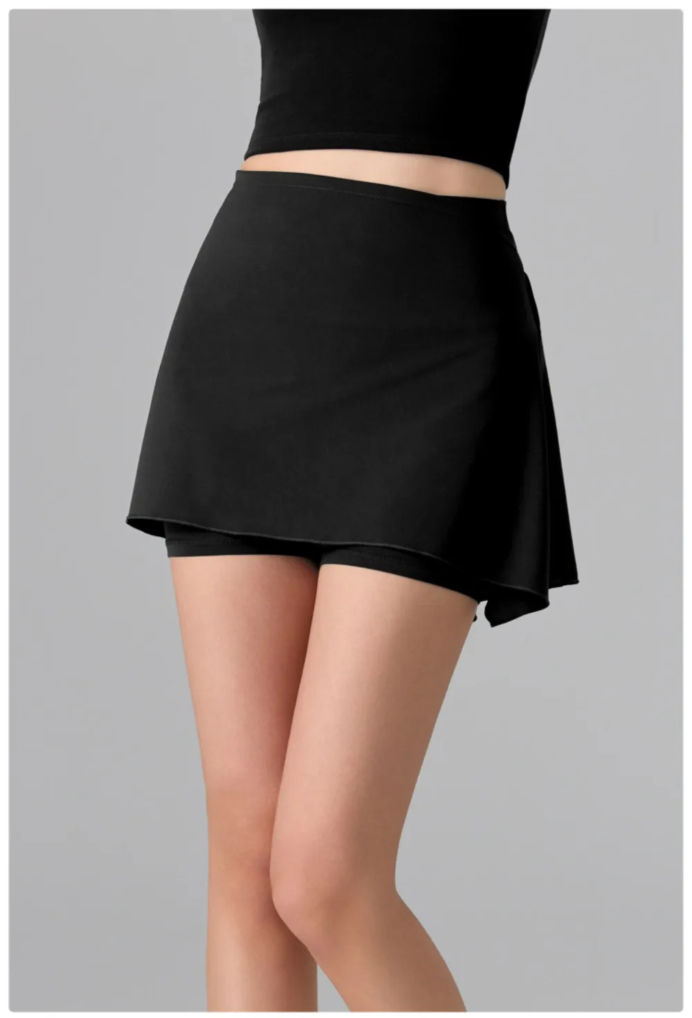 Women's 2-in-1 Anti-Sheer Sports Skort – Running Workout Tennis Badminton Pilates Yoga Shorts Skirt for Spring Summer Activewear