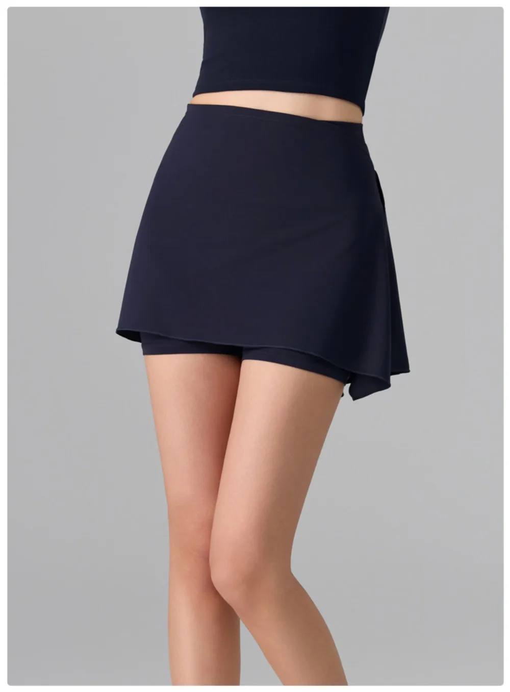 Women's 2-in-1 Anti-Sheer Sports Skort – Running Workout Tennis Badminton Pilates Yoga Shorts Skirt for Spring Summer Activewear