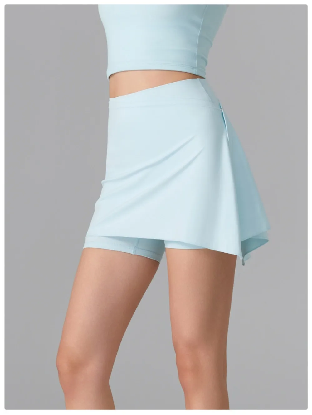 Women's 2-in-1 Anti-Sheer Sports Skort – Running Workout Tennis Badminton Pilates Yoga Shorts Skirt for Spring Summer Activewear