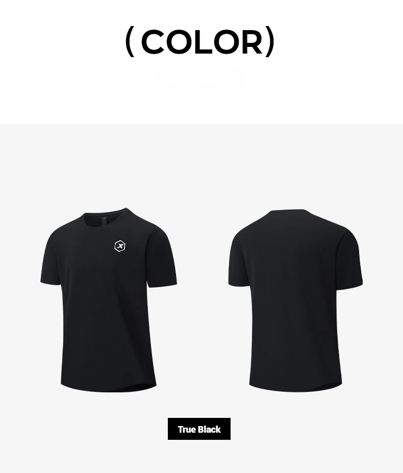 Xtep Short Sleeve Round-Neck T-Shirt For Men 2025 Spring Quick-Drying Sports Training Breathable Outdoor Cool Tops 875229010174