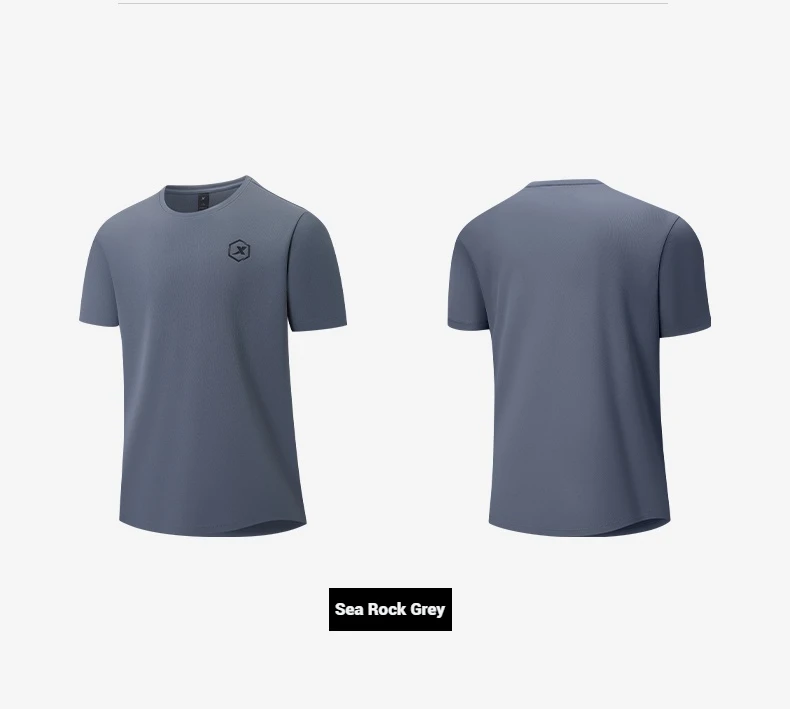 Xtep Short Sleeve Round-Neck T-Shirt For Men 2025 Spring Quick-Drying Sports Training Breathable Outdoor Cool Tops 875229010174