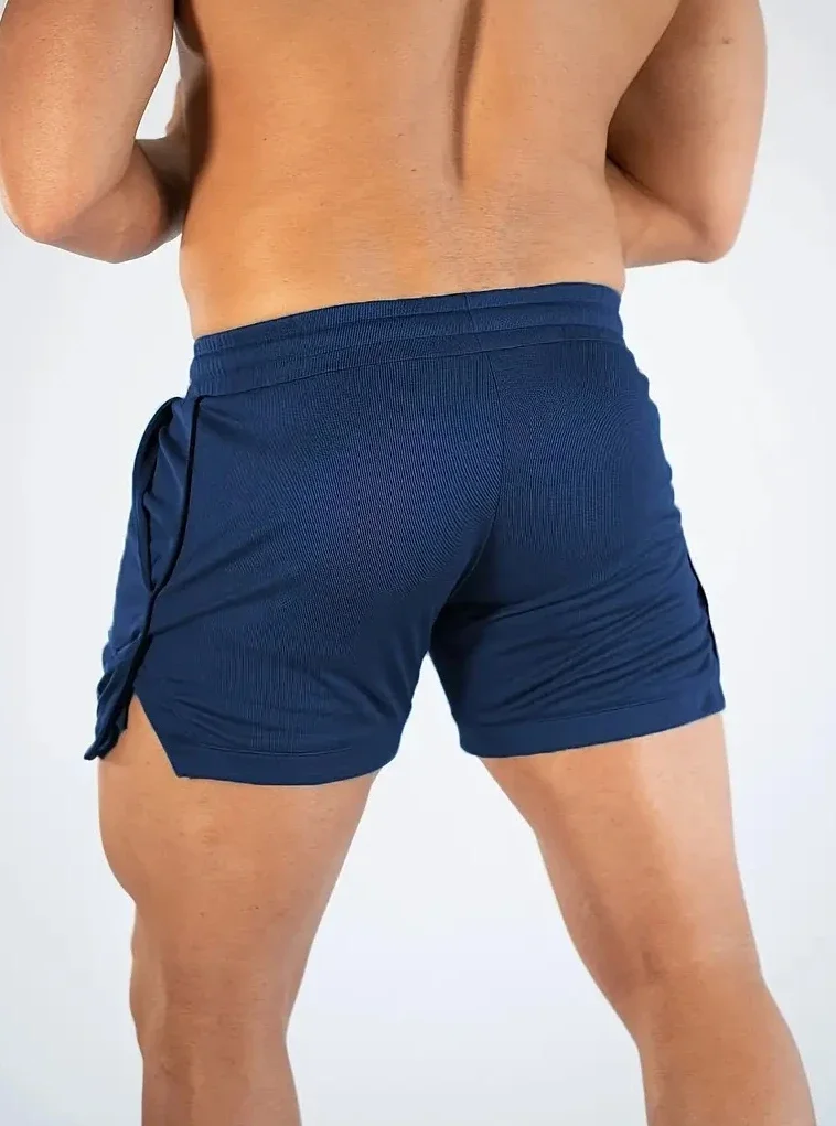 New Men's quick drying breathable printed sports shorts, fitness running shorts, outdoor training shorts, fitness shorts
