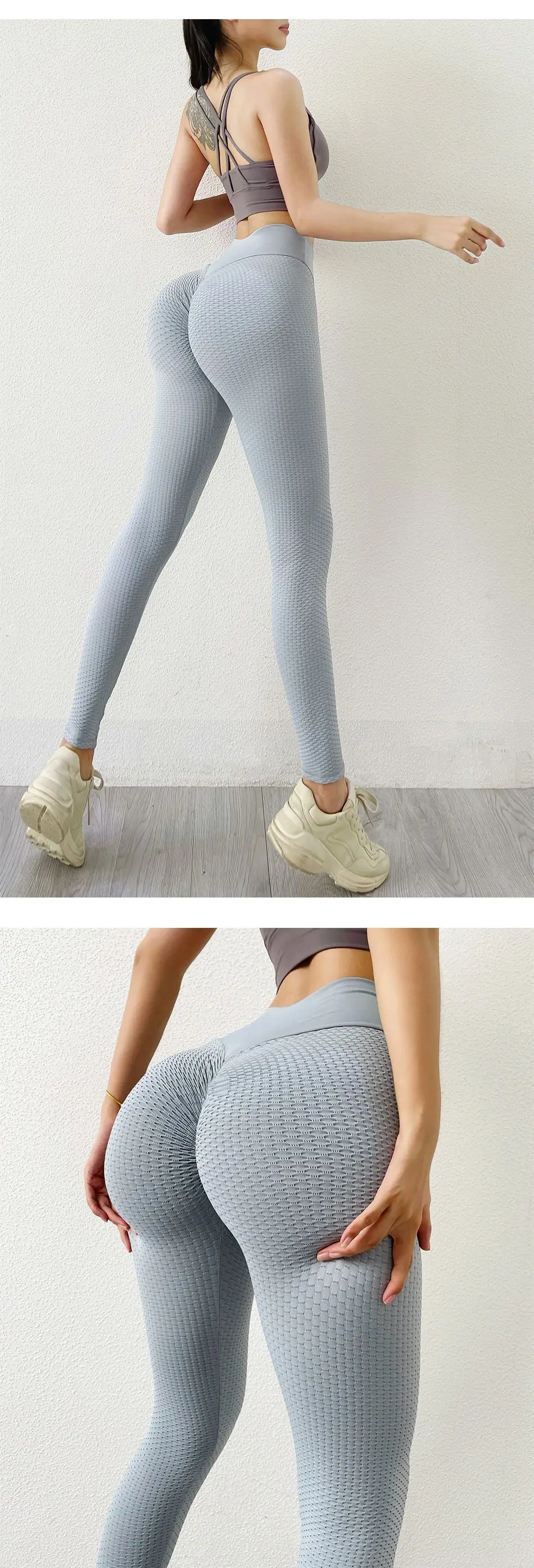 Push Up Yoga Leggings Butt Scrunch Seamless Sportswear Fitness Women Yoga Pants Bright Color High Waist Workout Tight Sweatpants