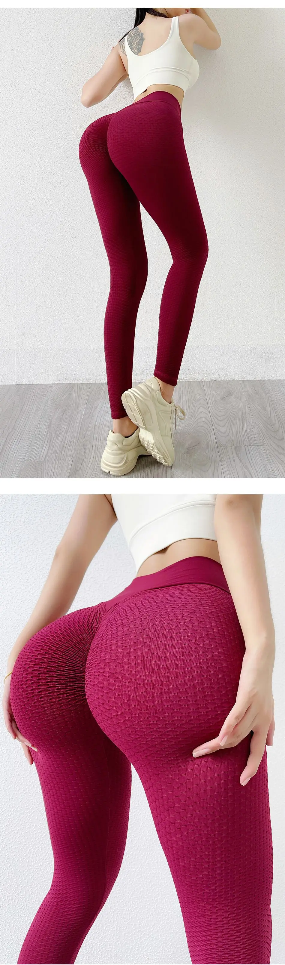 Push Up Yoga Leggings Butt Scrunch Seamless Sportswear Fitness Women Yoga Pants Bright Color High Waist Workout Tight Sweatpants
