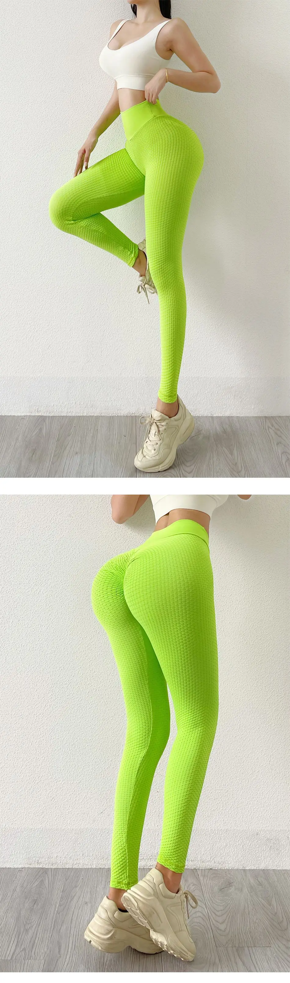 Push Up Yoga Leggings Butt Scrunch Seamless Sportswear Fitness Women Yoga Pants Bright Color High Waist Workout Tight Sweatpants