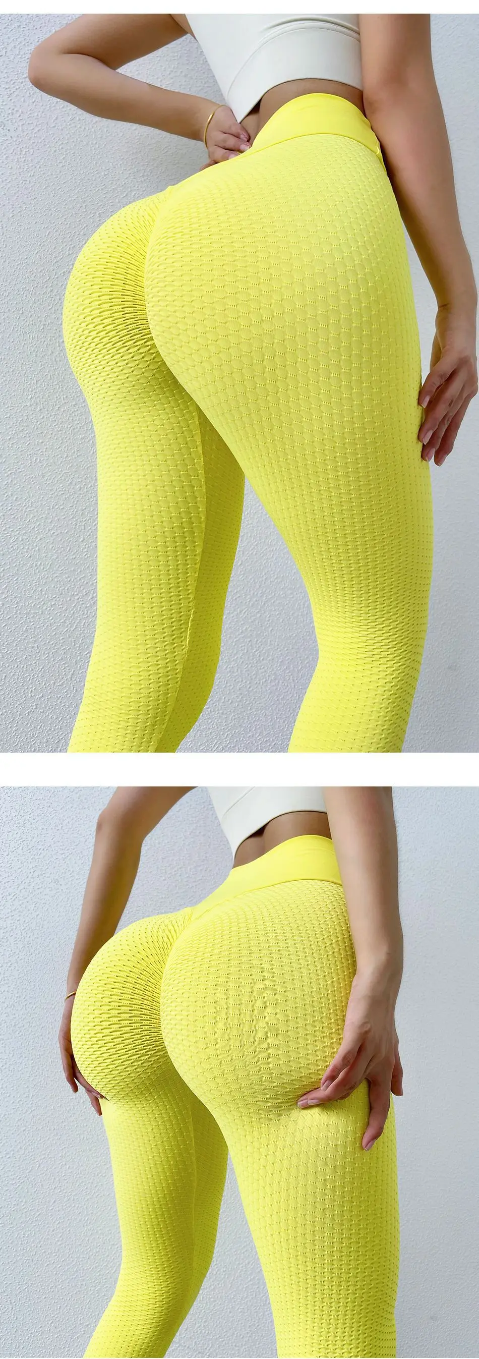 Push Up Yoga Leggings Butt Scrunch Seamless Sportswear Fitness Women Yoga Pants Bright Color High Waist Workout Tight Sweatpants