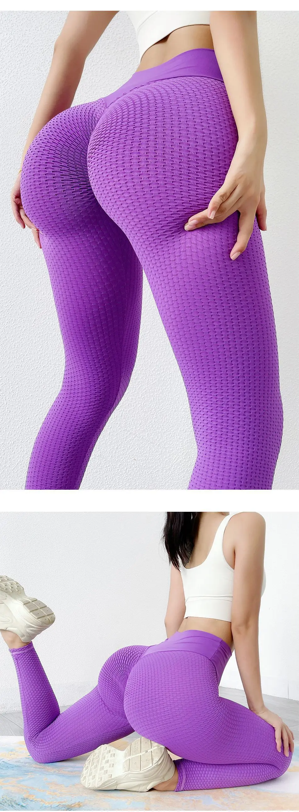 Push Up Yoga Leggings Butt Scrunch Seamless Sportswear Fitness Women Yoga Pants Bright Color High Waist Workout Tight Sweatpants