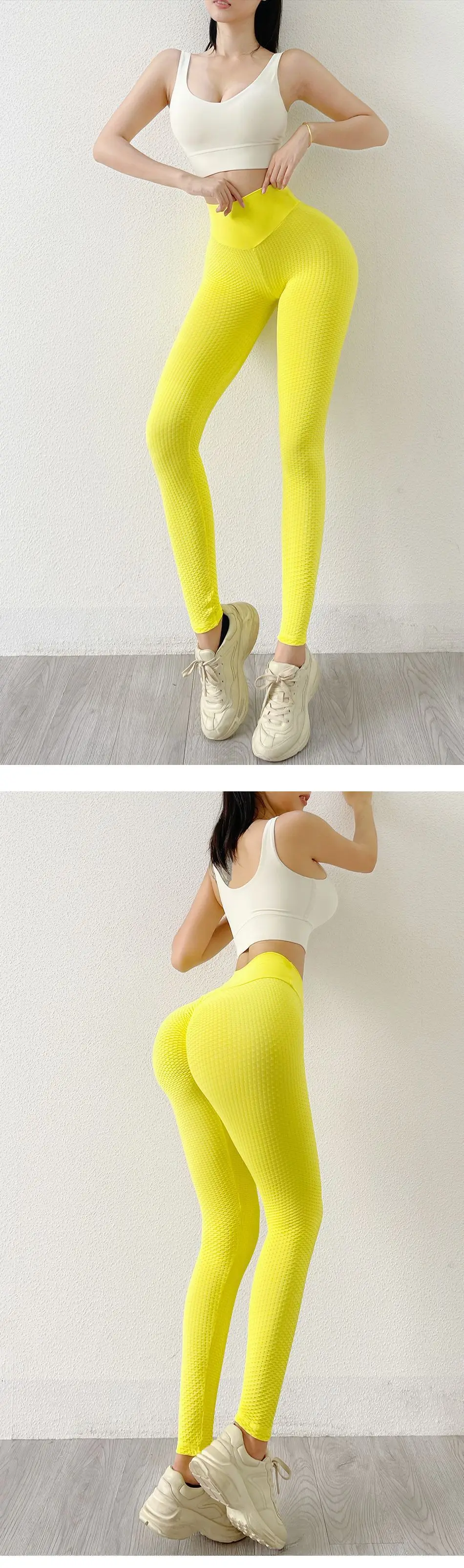 Push Up Yoga Leggings Butt Scrunch Seamless Sportswear Fitness Women Yoga Pants Bright Color High Waist Workout Tight Sweatpants